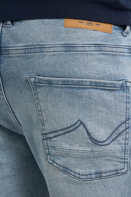 Short - light blue denim