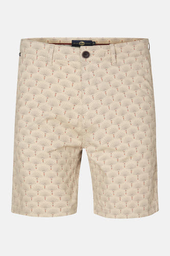 Beige short van Petrol Industries met een grafisch patroon.
