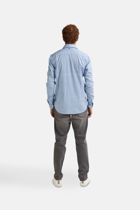 Hemd met lange mouwen - blauw