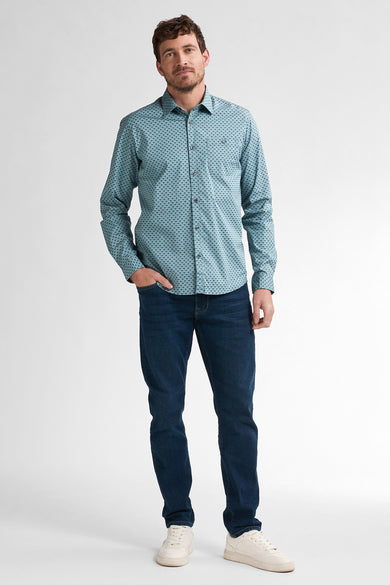 Chemise à manches longues - bleu