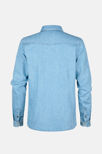 Chemise à manches longues - Light blue denim - Petrol Industries®