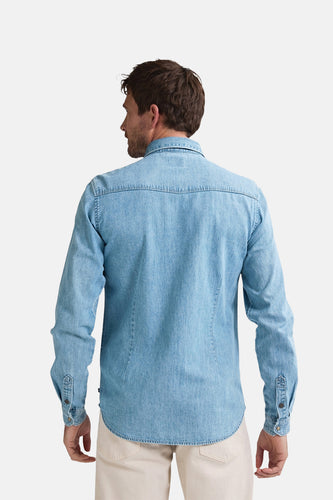 Chemise à manches longues - Light blue denim - Petrol Industries®