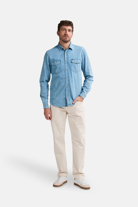 Hemd met lange mouwen - Light blue denim