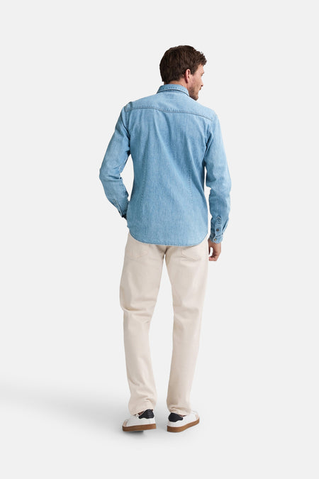 Hemd met lange mouwen - Light blue denim