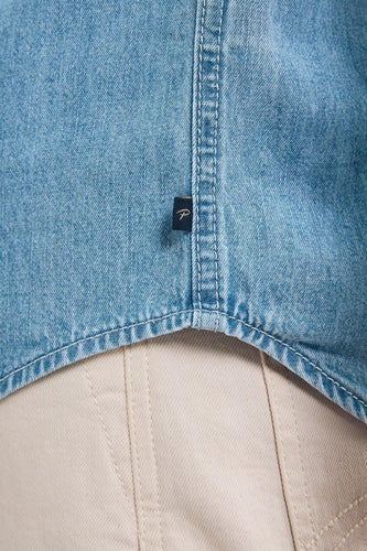 Chemise à manches longues - Light blue denim - Petrol Industries®