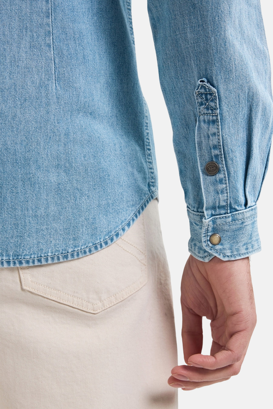 Chemise à manches longues - Light blue denim - Petrol Industries®