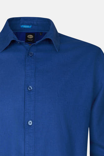 Blauw overhemd met lange mouwen van Petrol Industries, met knoopsluiting.