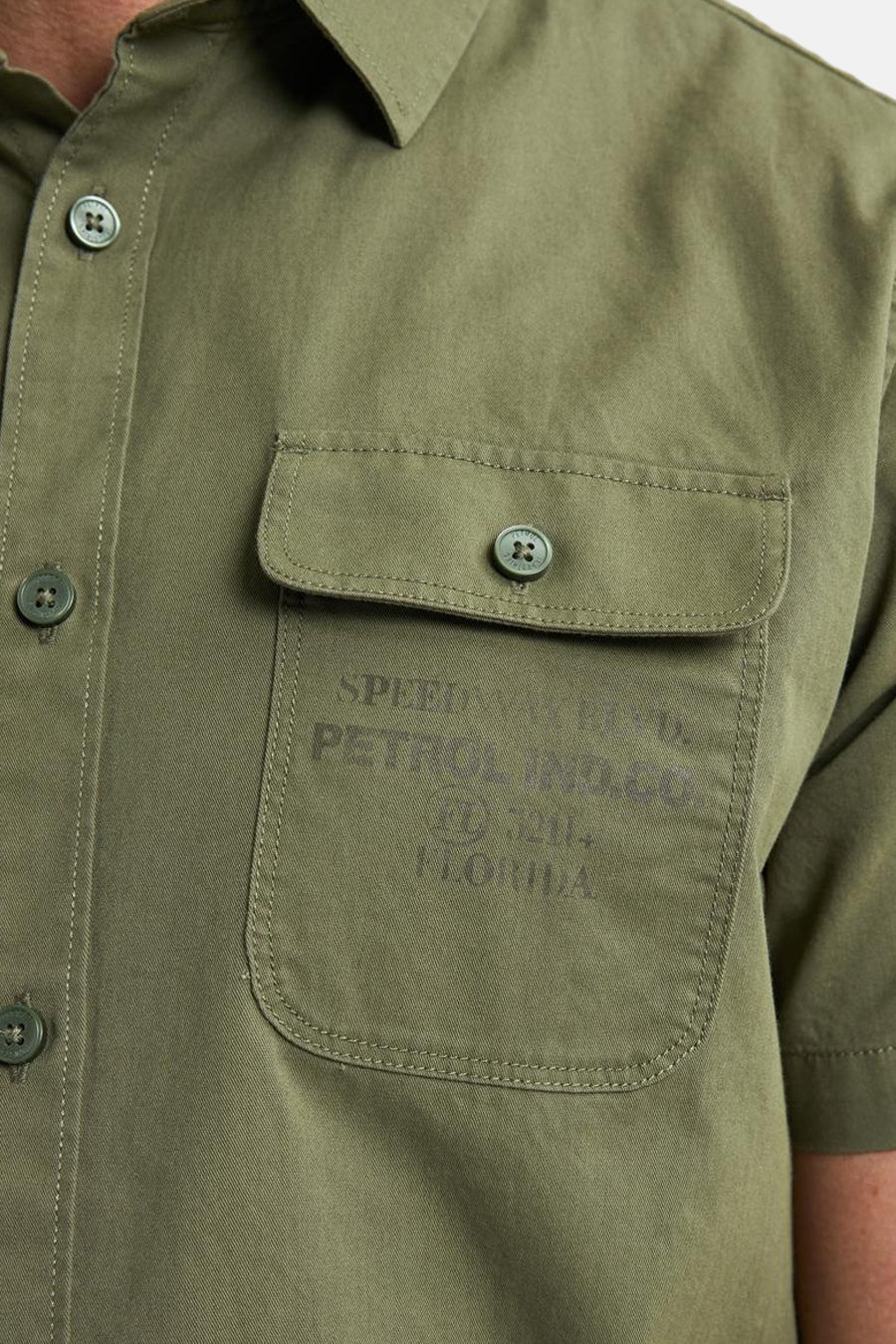 Hemd met korte mouwen - Kaki - Petrol Industries®
