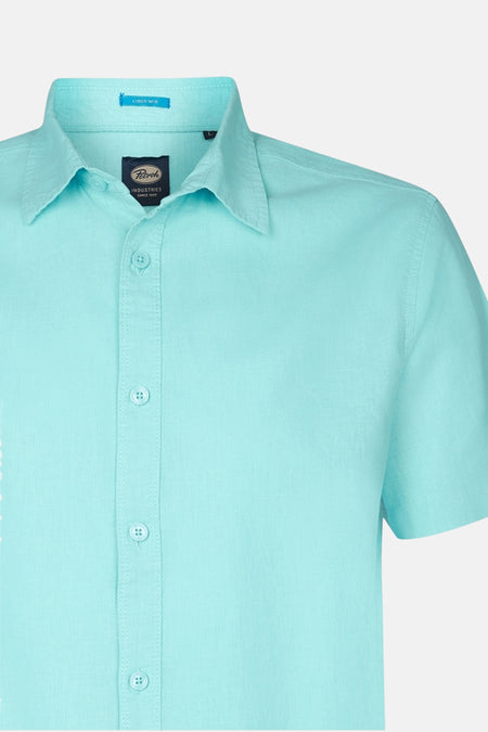 Hemd met korte mouwen - Turquoise
