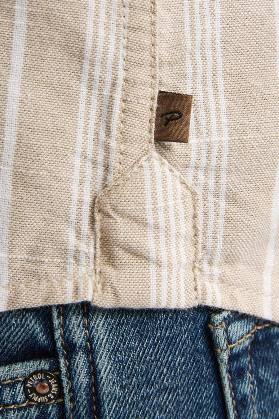 Hemd met korte mouwen - beige - Petrol Industries®