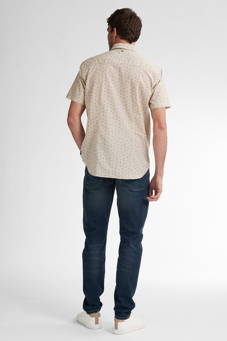 Hemd met korte mouwen - beige