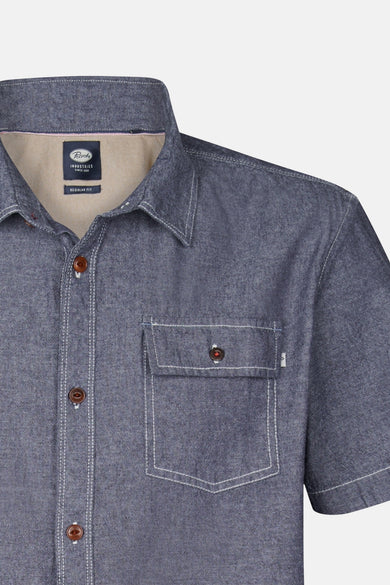 Chemise à manches courtes - bleu