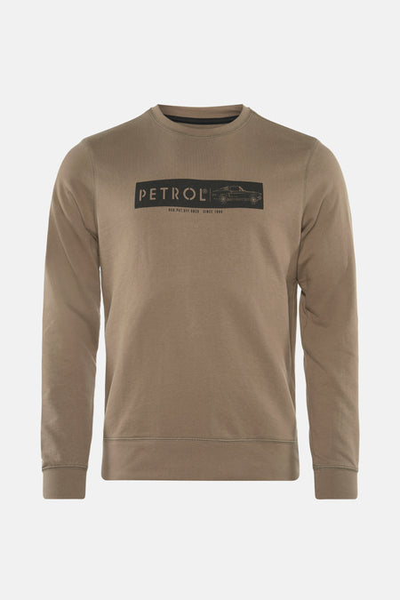 Sweater met ronde hals Beige - Petrol Industries®