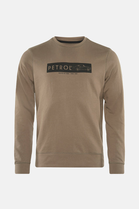 Sweater met ronde hals Beige - Petrol Industries®