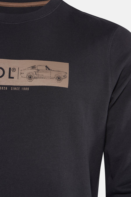 Sweater met ronde hals Zwart - Petrol Industries®
