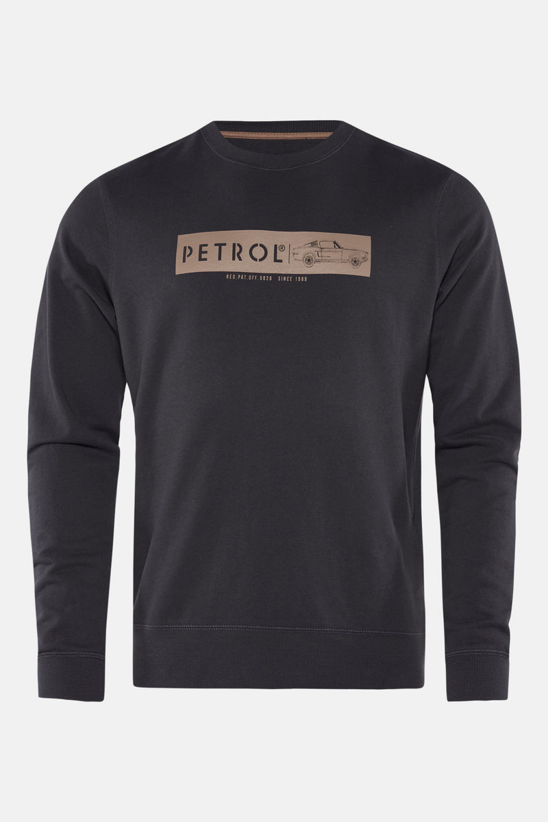 Sweater met ronde hals Zwart - Petrol Industries®