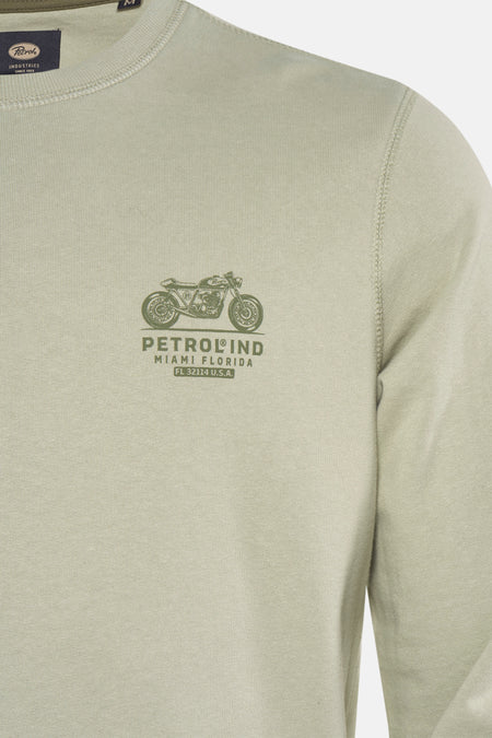 Sweater met ronde hals Groen - Petrol Industries®