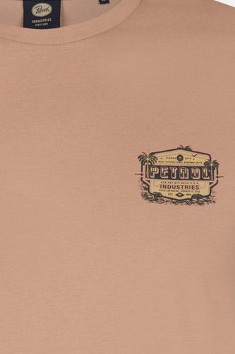 T-shirt met korte mouwen - Bruin - Petrol Industries®