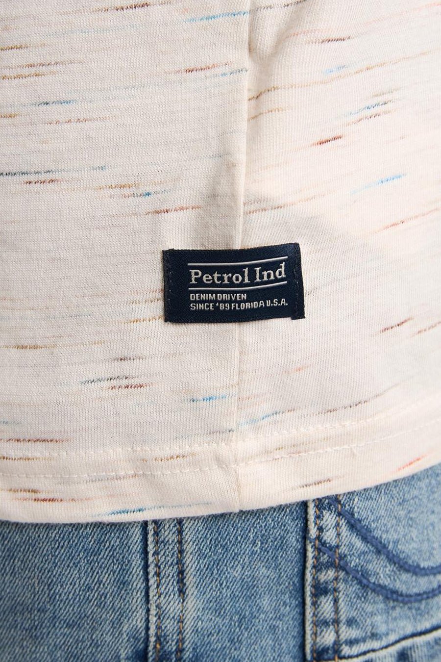 T-shirt met korte mouwen - Ecru - Petrol Industries®