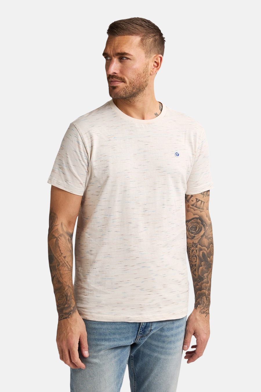 T-shirt met korte mouwen - Ecru - Petrol Industries®