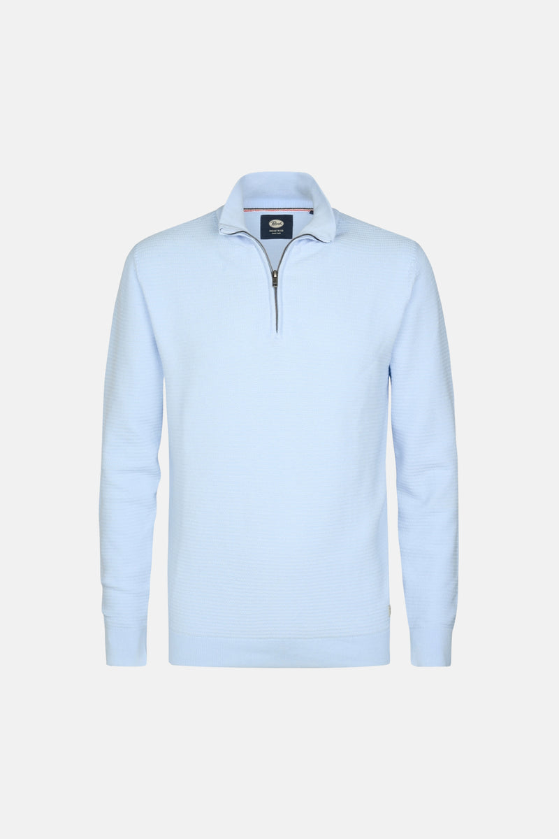 Pull à col rond - bleu