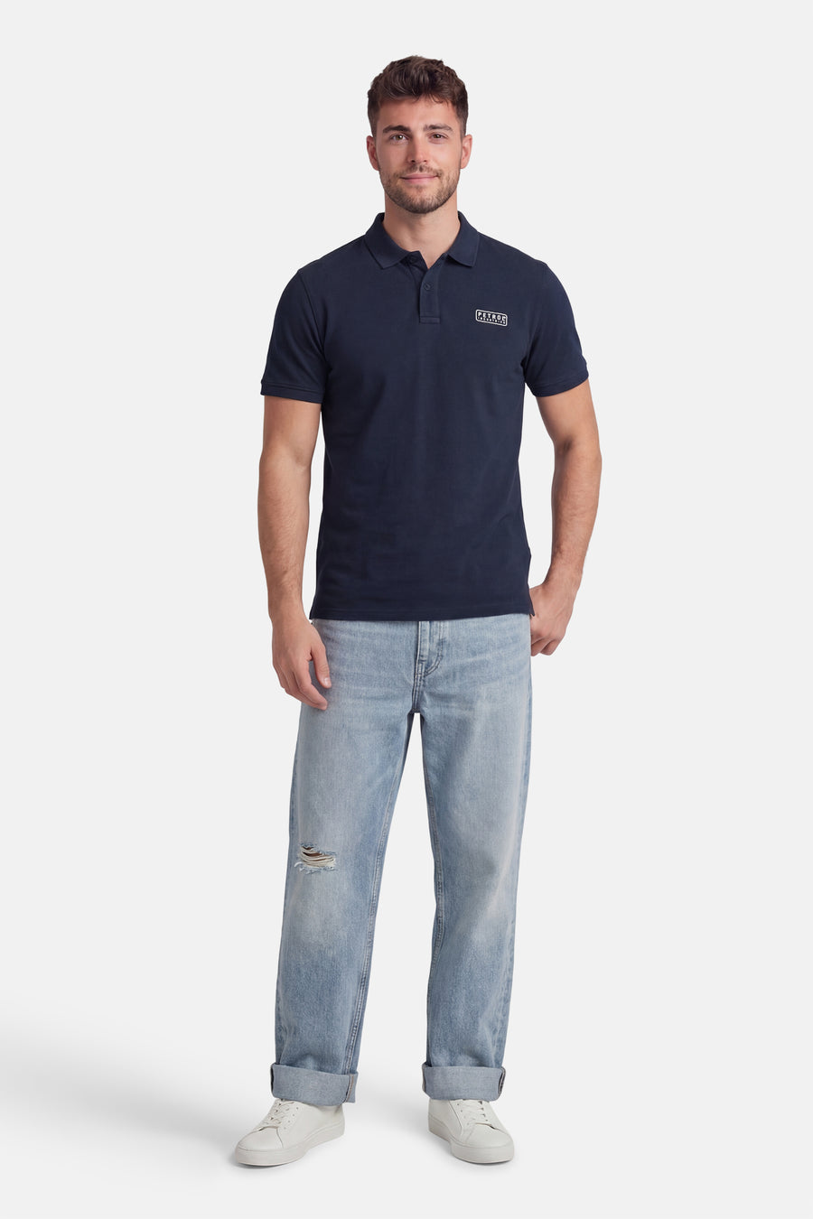 Polo met korte mouwen - blauw