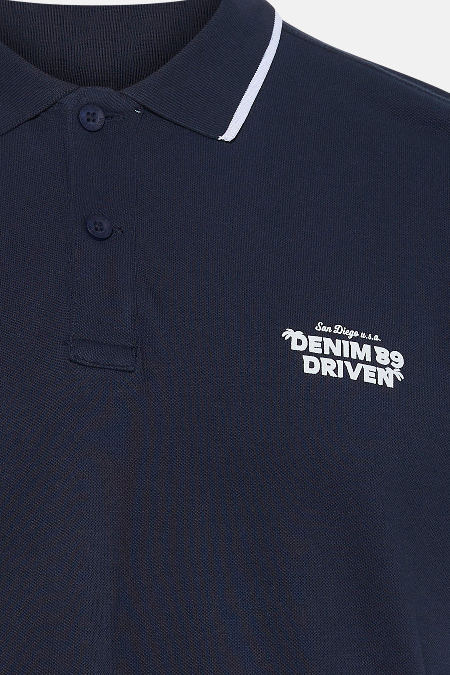 Polo met korte mouwen - blauw