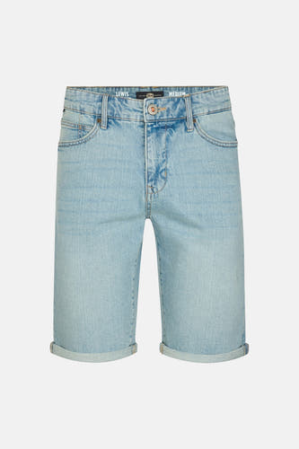 Short en jean bleu clair de Petrol Industries avec ourlets retroussés.