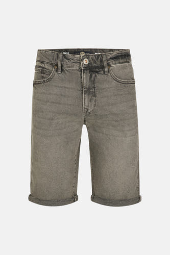 Short en jean gris délavé de Petrol Industries, avec ourlets retroussés et poches avant.