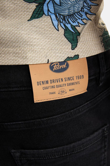 Cargoshorts black denim - Petrol Industries®