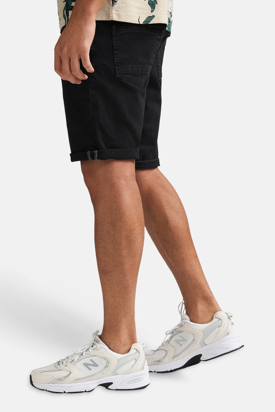 Cargoshort - black denim