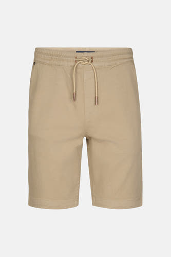 Beige short van Petrol Industries® met trekkoord en elastische tailleband.