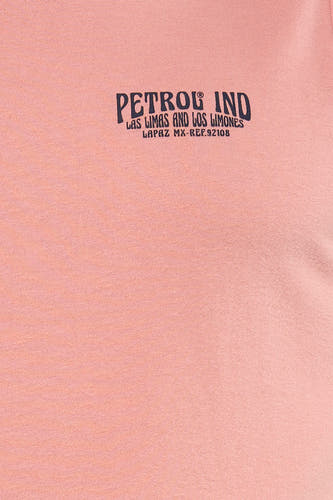 Roze tanktop van Petrol Industries met een kleine tekstprint.