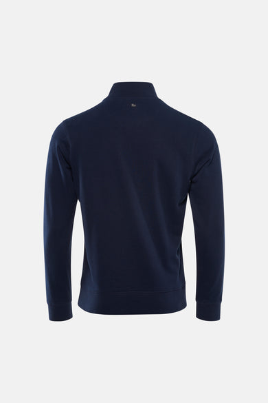 Pull bleu à col rond de Petrol Industries, vue arrière.