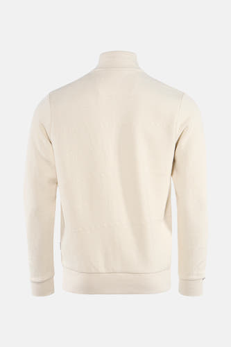 Ecru sweater van Petrol Industries met subtiel patroon, gezien vanaf de achterkant.