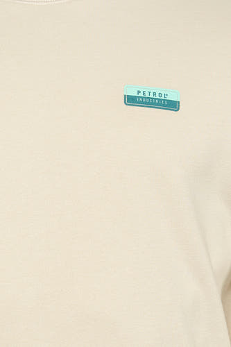 Multikleurige sweater met ronde hals van Petrol Industries, met een subtiel logo detail.