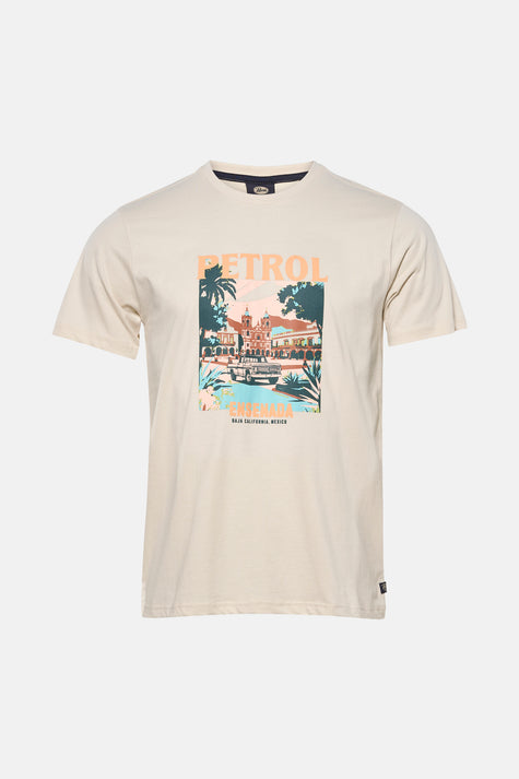 T-shirt met korte mouwen - ecru