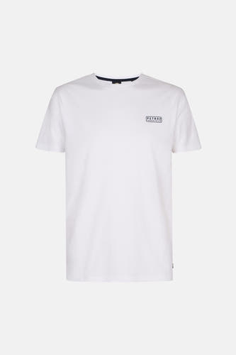 T-shirt blanc Petrol Industries avec un petit logo sur la poitrine.