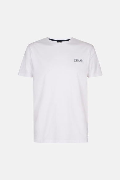 Wit T-shirt van Petrol Industries met een klein logo op de borst.