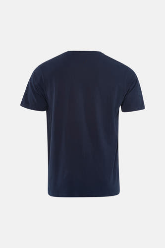 Blauw T-shirt met korte mouwen van Petrol Industries, effen achterkant.