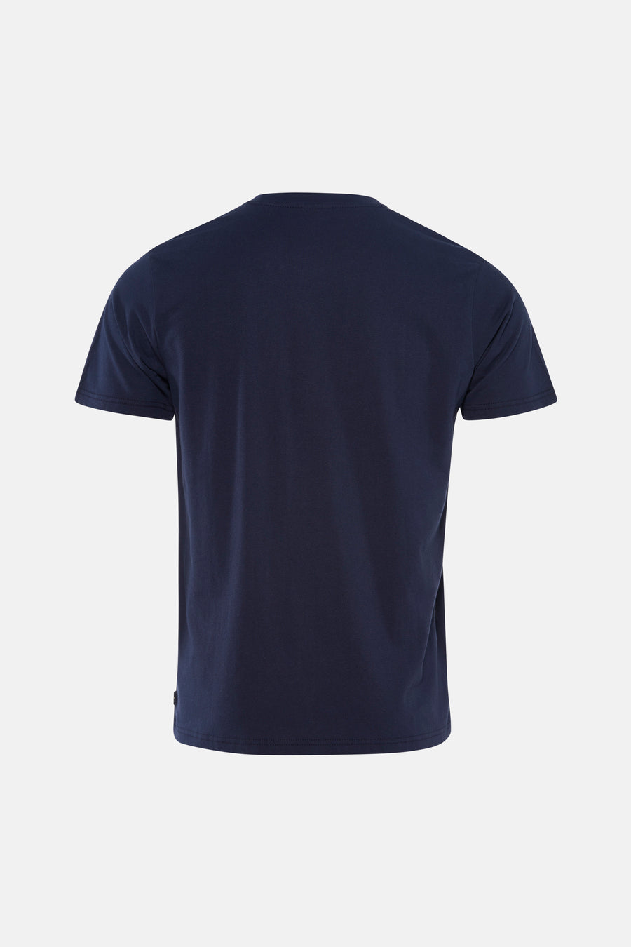 T-shirt bleu à manches courtes de Petrol Industries®, avec un dos uniforme sur un fond uniforme.
