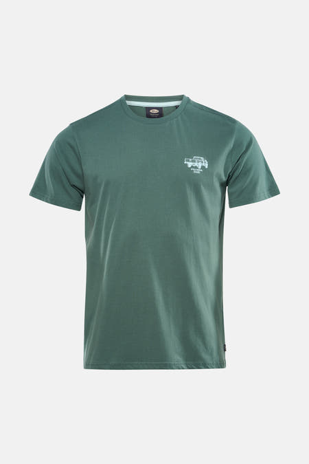 Groen T-shirt met korte mouwen van Petrol Industries, met een kleine, lichte print op de borst.