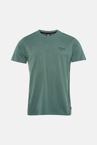 Groen T-shirt met korte mouwen van Petrol Industries®, met een kleine print op de borst.