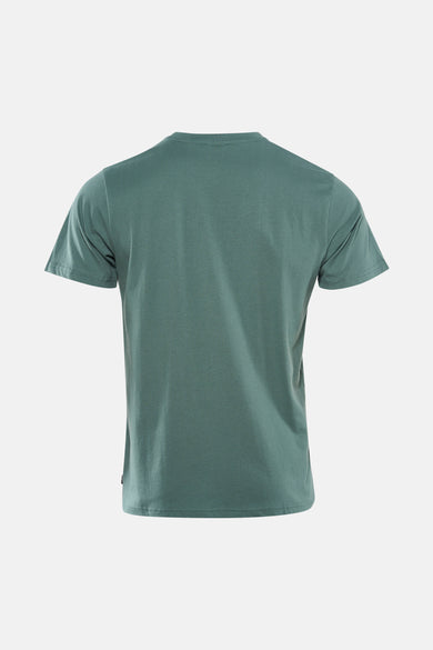 Groen T-shirt met korte mouwen van Petrol Industries®, effen ontwerp met een ronde hals.
