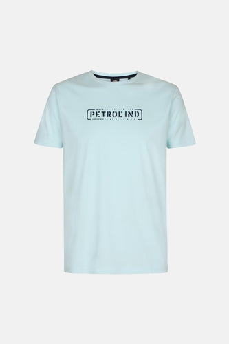 Groen T-shirt met korte mouwen van Petrol Industries, met een logo print op de borst.