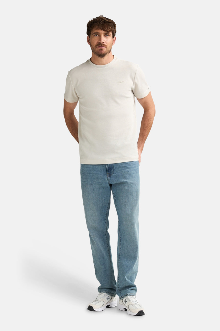 T-shirt met korte mouwen - ecru