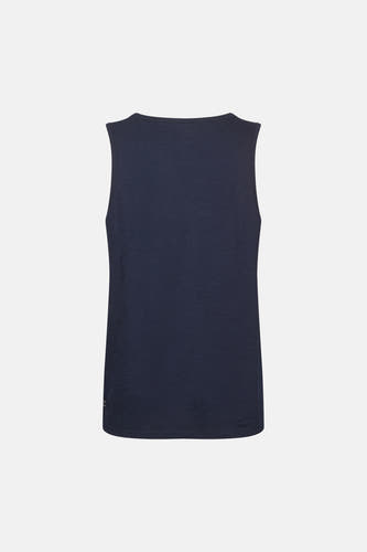 Blauw singlet van Petrol Industries® met gladde textuur, rugzijde.