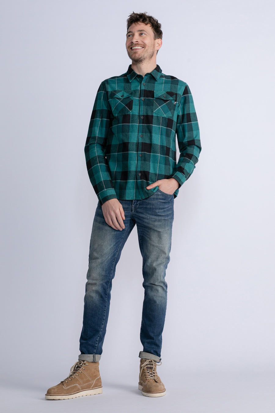 Hemd met lange mouwen - groen