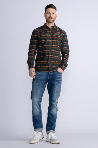 Hemd met lange mouwen - blauw