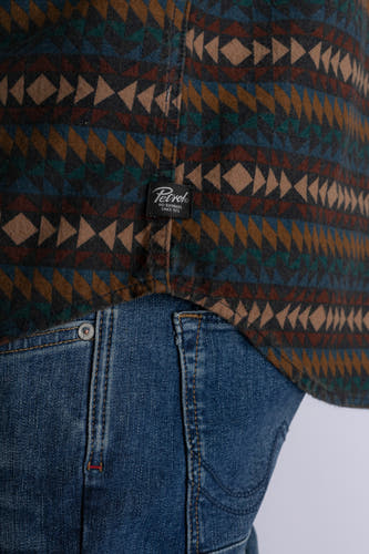 Hemd met lange mouwen - blauw